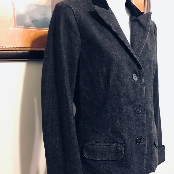 Chaps Blue Riding  Jacket - Picture 2 of 6